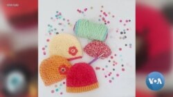 Knitted Beanies Bring Joy to Displaced, Underprivileged, and Ill Children 