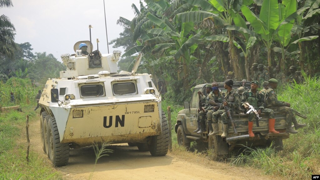 ARCHIVES - Un véhicule blindé de la MONUSCO à Mukakati, le 10 décembre 2021.