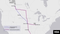 Keystone Pipeline, existing and proposed sections