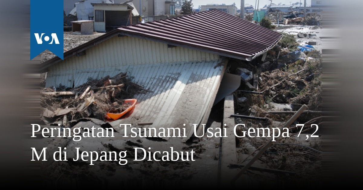 Peringatan Tsunami Usai Gempa 7 2 M Di Jepang Dicabut