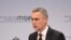 FILE - NATO Secretary-General Jens Stoltenberg is pictured in Munich, Germany, Feb. 15, 2020. Stoltenberg said Sept. 3 that Turkey and Greece had agreed to talks to try to avoid accidents as Turkey conducts a naval exercise in the eastern Mediterranean.