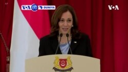 VOA60 DUNIYA: Mataimakiyar Shugaban Amurka Kamala Harris Ta Kai Ziyara A Singapore Kudu maso Gabashin Asiya