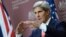 El secretario de Estado, John Kerry, habla en una conferencia de prensa en Londres.
