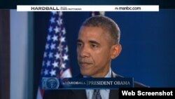 باراک اوباما رئیس جمهوری ایالات متحده در گفتگو با شبکه ام.اس.ان.بی.سی آمریکا