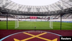 General view inside the London stadium before the match West Ham United v. Southhampton, Dec. 26, 2021.