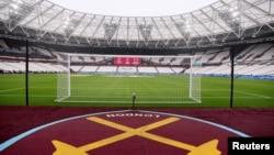 General view inside the London stadium before the match West Ham United v. Southhampton, Dec. 26, 2021.