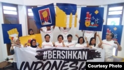 Peluncuran gerakan #BersihkanIndonesia di Jakarta, Rabu (19/9). (Foto: dokumentasi CERA)