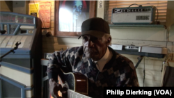 Blues musician Jimmy "Duck" Holmes, from Bentonia, Mississippi. Holmes plays a style of blues called the "Bentonia Blues."