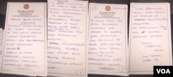 Can Dündar ve Erdem Gül'ün AB liderlerine gönderdiği mektubun elyazısıyla kaleme alındığı not kağıtları