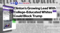 VOA60 Elections - Bloomberg: Trump could be the first Republican since 1956 to lose votes from white college graduate