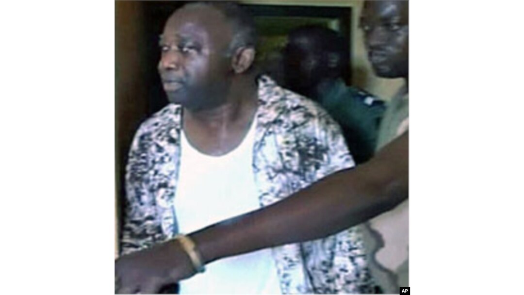 Tsohon shugaban kasar Cote d'Ivoire Mr. Laurent Gbagbo a ranar da aka kama shi a cikin watan afrilun da ya gabata