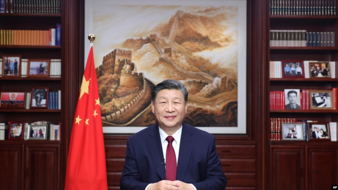 中國國家主席習近平發表2024年新年講話。