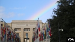 스위스 제네바의 유엔 건물. (자료사진)