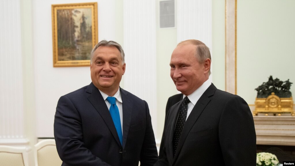 Виктор Орбан и Владимир Путин (архивное фото)