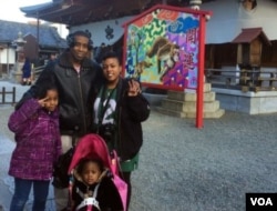 Khiana Robinson lives in South Korea with her husband, Leonard, and their daughters, Anaya (standing) and Naima (in the stroller). (Courtesy photo)