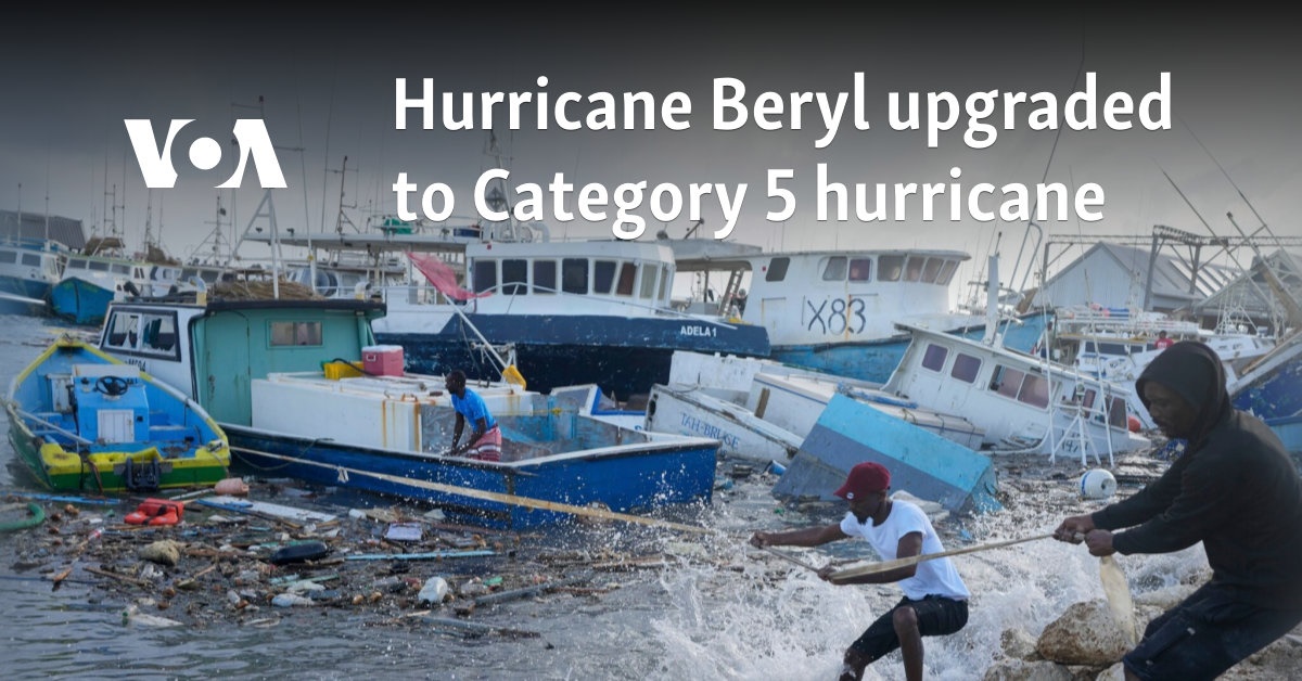 Hurricane Beryl remains 'impressive' Category 5 hurricane