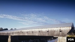 At 137 meters, this is America’s longest covered bridge, over the Connecticut River between Cornish, New Hampshire, and Windsor, Vermont. (Carol M. Highsmith)