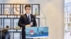 郑文杰(Cheng Man Kit, Simon)在英国驻港总领事馆参与投资暨贸易政策说明会上(照片来源: 郑文杰2018年11月15日脸书贴文)