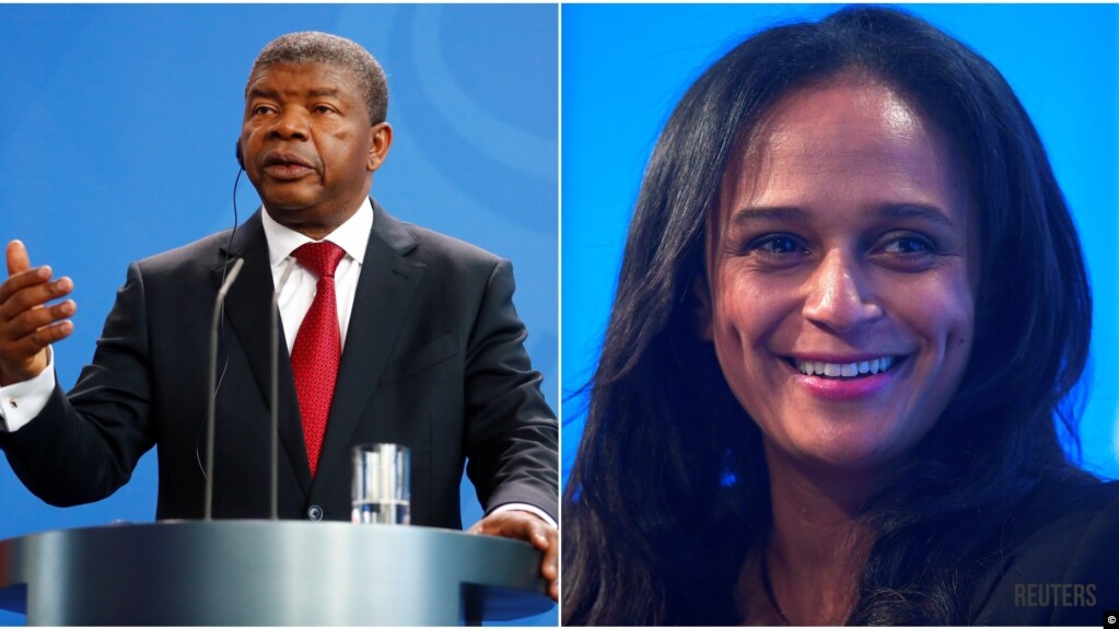 João Lourenço e Isabel dos Santos