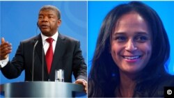 João Lourenço e Isabel dos Santos