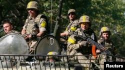 Ukrajinski vojnici blizu Kramatorska u istočnoj Ukrajini