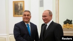 Виктор Орбан и Владимир Путин (архивное фото)