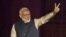 Indian Prime Minister Narendra Modi gestures toward his supporters after the election results at Bharatiya Janata Party (BJP) headquarter in New Delhi, India, May 23, 2019.