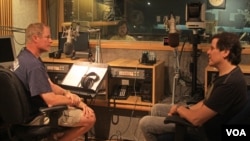 Larry London in studio with Trevor Rabin