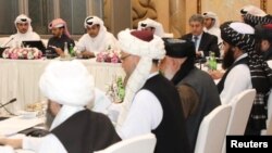 Pertemuan sebelumnya antara delegasi AS dan Taliban-Afghanistan di Doha, Qatar. (foto: dok) 