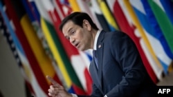 US Secretary of State Marco Rubio makes opening statement during an event titled "Ministerial on the Resurgence of Political Terrorism" at the US Department of State on July 16, 2026, in Washington, DC.