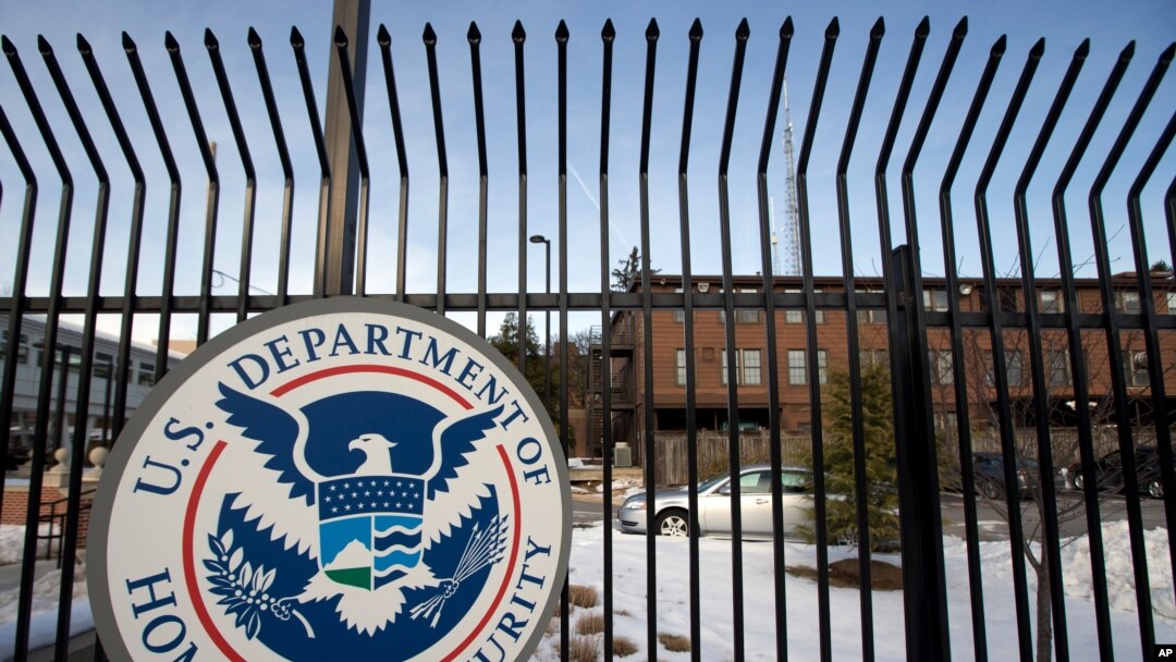 In this Feb. 25, 2015 file photo, the Homeland Security Department headquarters in northwest Washington is shown.
