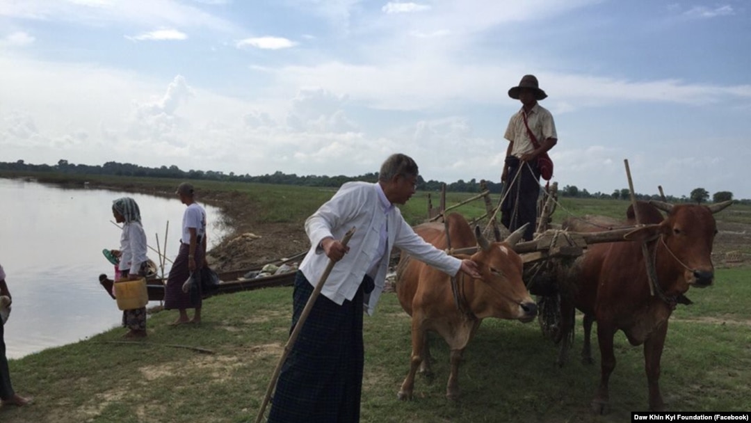Newly elected Myanmar president Htin Kyaw. Htin Kyaw is the son-in-law of the late U Lwin, one of the founders of the NLD.