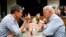 FILE - Former Democratic U.S. presidential candidate Beto O'Rourke and former U.S. Vice President Joe Biden visit a Whataburger after O'Rourke endorsed Biden's campaign for president in Dallas, Texas, March 2, 2020. 