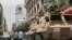 Soldiers guard a street near a church in downtown Cairo, Egypt, April 10, 2017, following Palm Sunday bombings in churches in Tanta and Alexandria that killed 45 Coptic Christians.