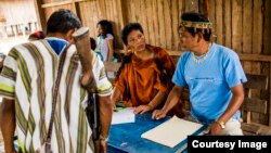 Orang-orang dari suku Ashaninka di Peru yang berkampanye untuk melindungi tanah leluhur mereka.