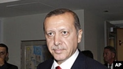 Turkish Prime Minister Recep Tayyip Erdogan during the 66th UN General Assembly at UN Headquarters in New York, September 22, 2011.