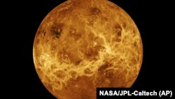 Planet Venus dibuat dengan data dari pesawat ruang angkasa Magellan dan Pioneer Venus Orbiter. Pada hari Rabu, 2 Juni 2021, administrator baru NASA, Bill Nelson, mengumumkan dua misi robotik baru ke planet terpanas tata surya. (Foto: NASA via AP)