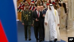Владимир Путин и наследный принц Абу-Даби шейх Мухаммед бен Заид Аль Нахайян