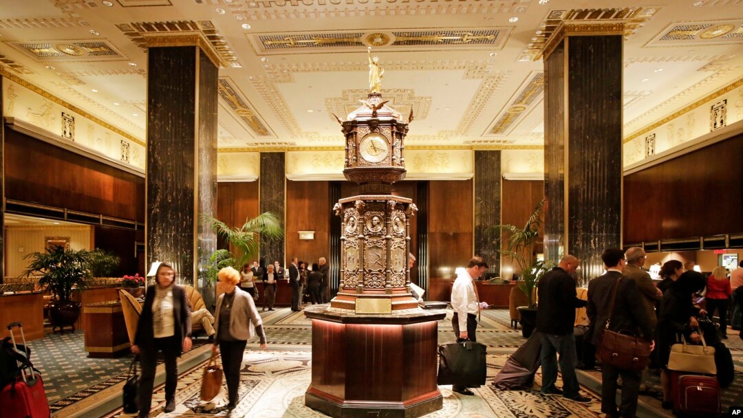 The lobby of New York's Waldorf Astoria hotel, Oct. 6, 2014.