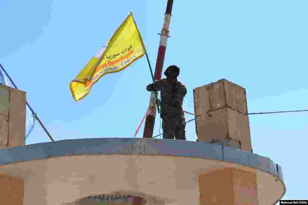 Celebration after Manbij Liberation