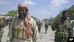 Sheikh Muktar Robow - leader of al-Shabab in Somalia (file photo)