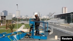  Formula One Vietnam- Công trình xây dựng Đường đua ở Hà Nội. Ảnh chụp ngày 18/2/2020. REUTERS/Kham