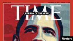 Obama fue nombrado también "El Personaje del Año" por la revista Time en 2008 al convertirse en el primer presidente afroamericano de EE.UU.