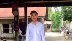 Heng Seng Hout, a 12th Grader, at Preah Yukunthor High School, in Phnom Penh. (Courtesy Photo)