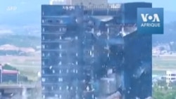 Démolition à Kaesong du bureau de liaison entre les deux Corée