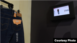 Intel's "smart fitting room" recommends matching items for customers while connecting them directly with a sales associate. (Courtesy of Intel)