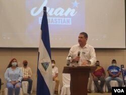 Juan Sebastián Chamorro es el precandidato de la Alianza Ciudadana. Foto Daliana Ocaña, VOA.