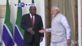 VOA60 Afirka: Shugaban Afrika Ta kudu Cyril Ramaphosa Da Firaministan Kasar India Marendra Modi Sun Kulla Yarjejeniyar Huldar Kasuwanci