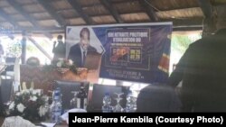 Bayi FCC bakutanaki na mokonzi ya kala Joseph Kabila na Kingakati, Kinshasa, 23 décembre 2019. (Twitter/Jean-Pierre Kambila)