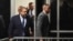 Manhattan District Attorney Alvin Bragg, left, returns to the courtroom following a break during a hearing about Donald Trump's hush money trial at Manhattan Criminal Court in New York on March 25, 2024. Bragg sought, and was granted, a gag order against Trump.
